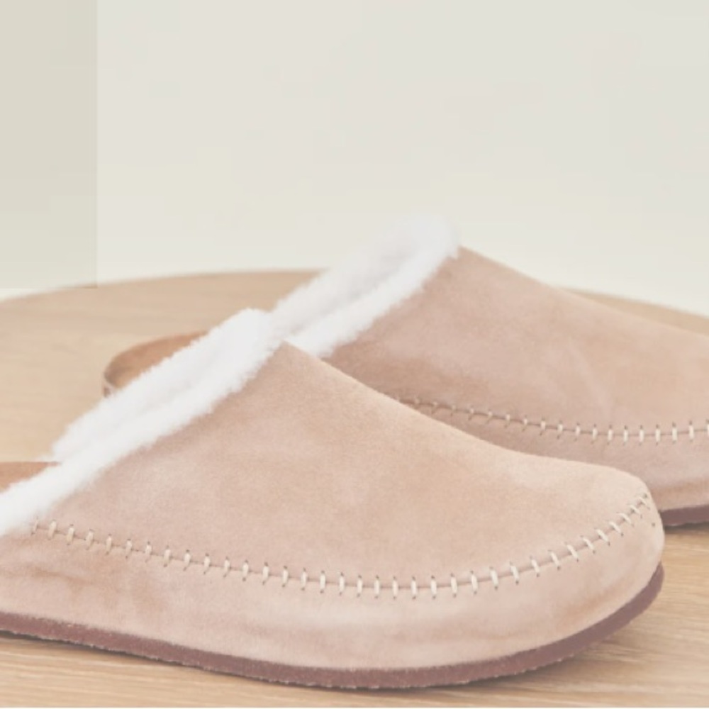 Jenni Kayne Clogs Shearling-Lined Moc Clog Suede in Laurel Women’s Size 39